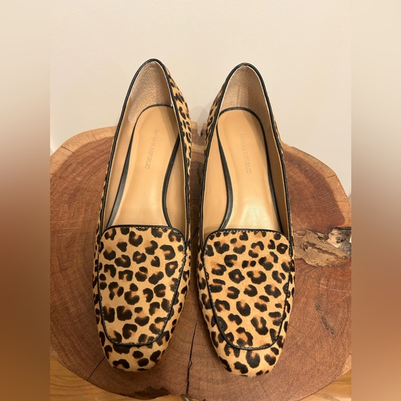 Banana Republic Shoes - Banana Republic Leopard Print Calf Hair Block Heel Loafer